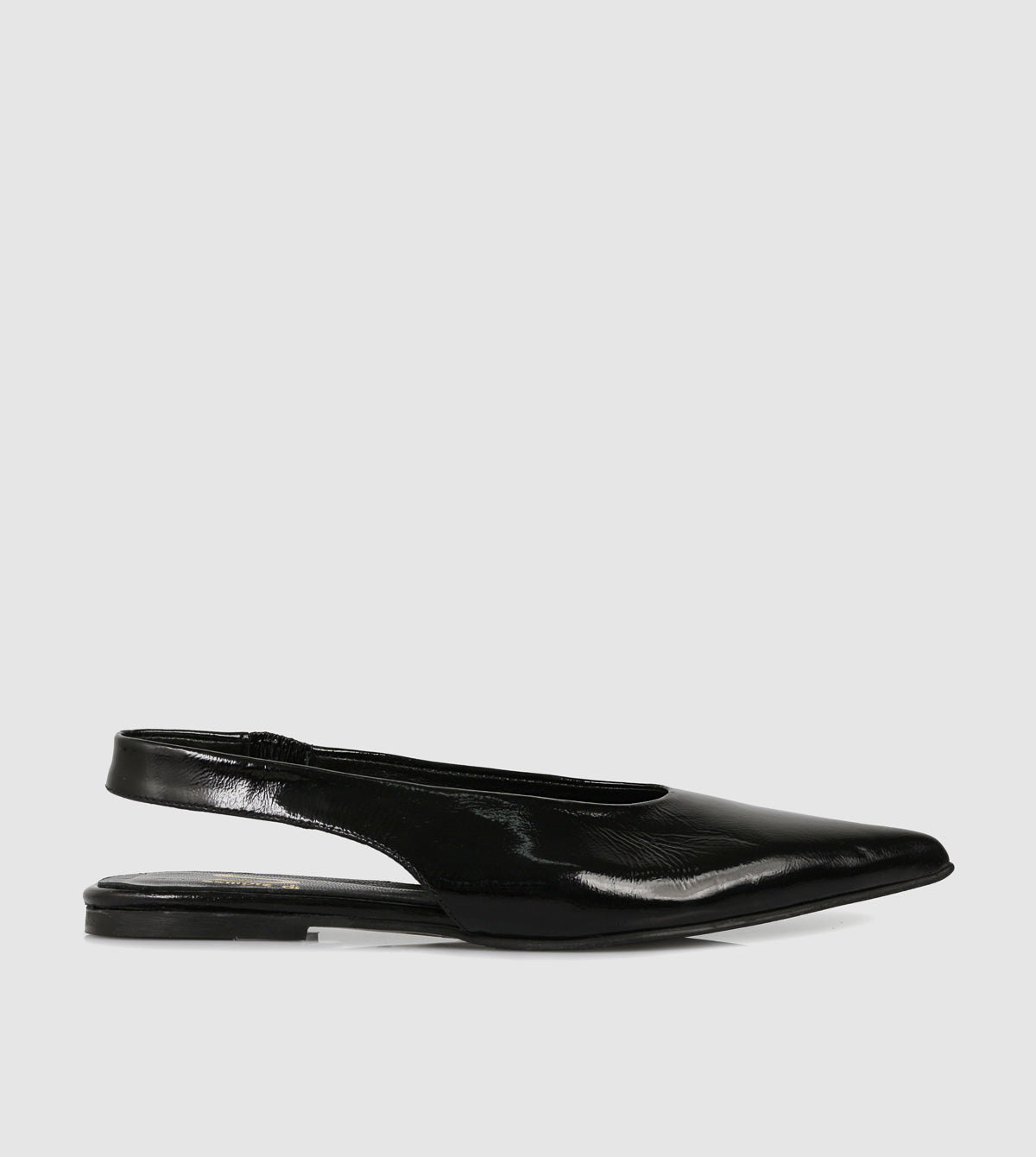 Patent Black Slingbacks 