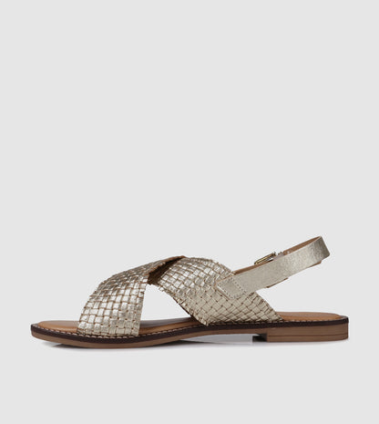 Gracie Flat Sandals by Sempre Di