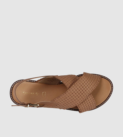 Gracie Flat Sandals by Sempre Di